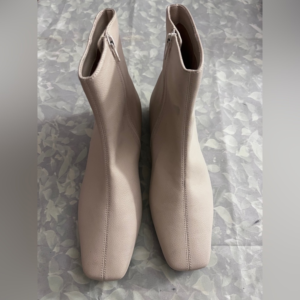 Elegant Cream Ankle Boots